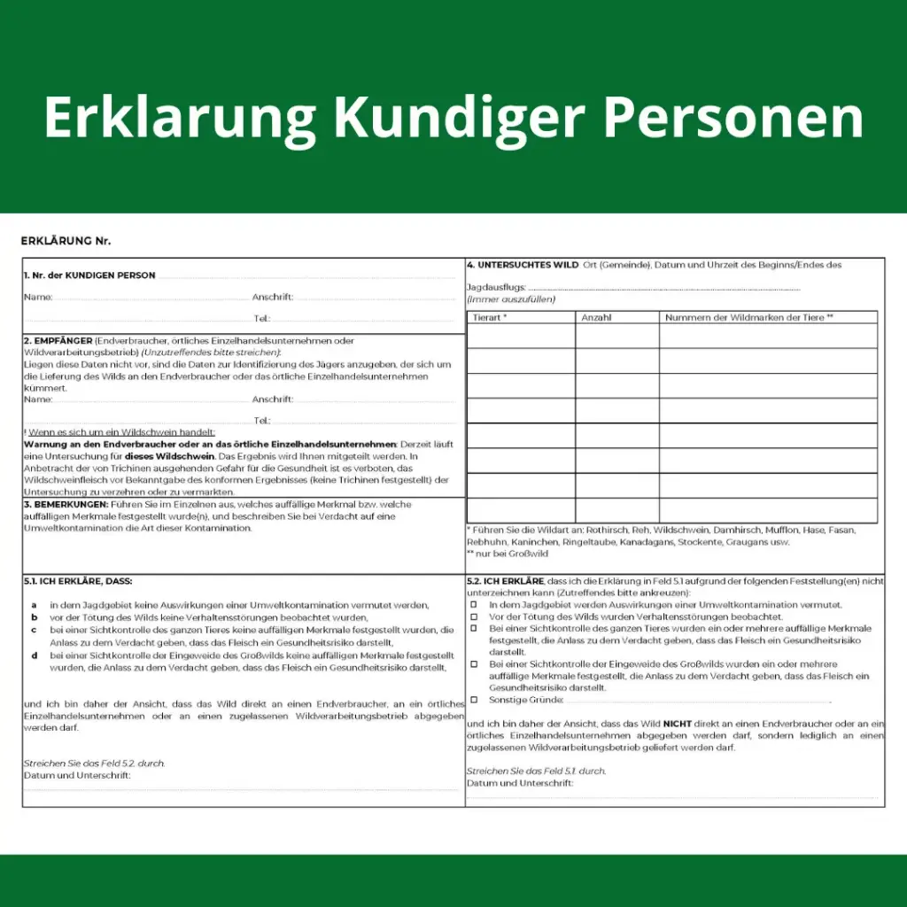 Erklarung Kundiger Personen (PF - DE)
